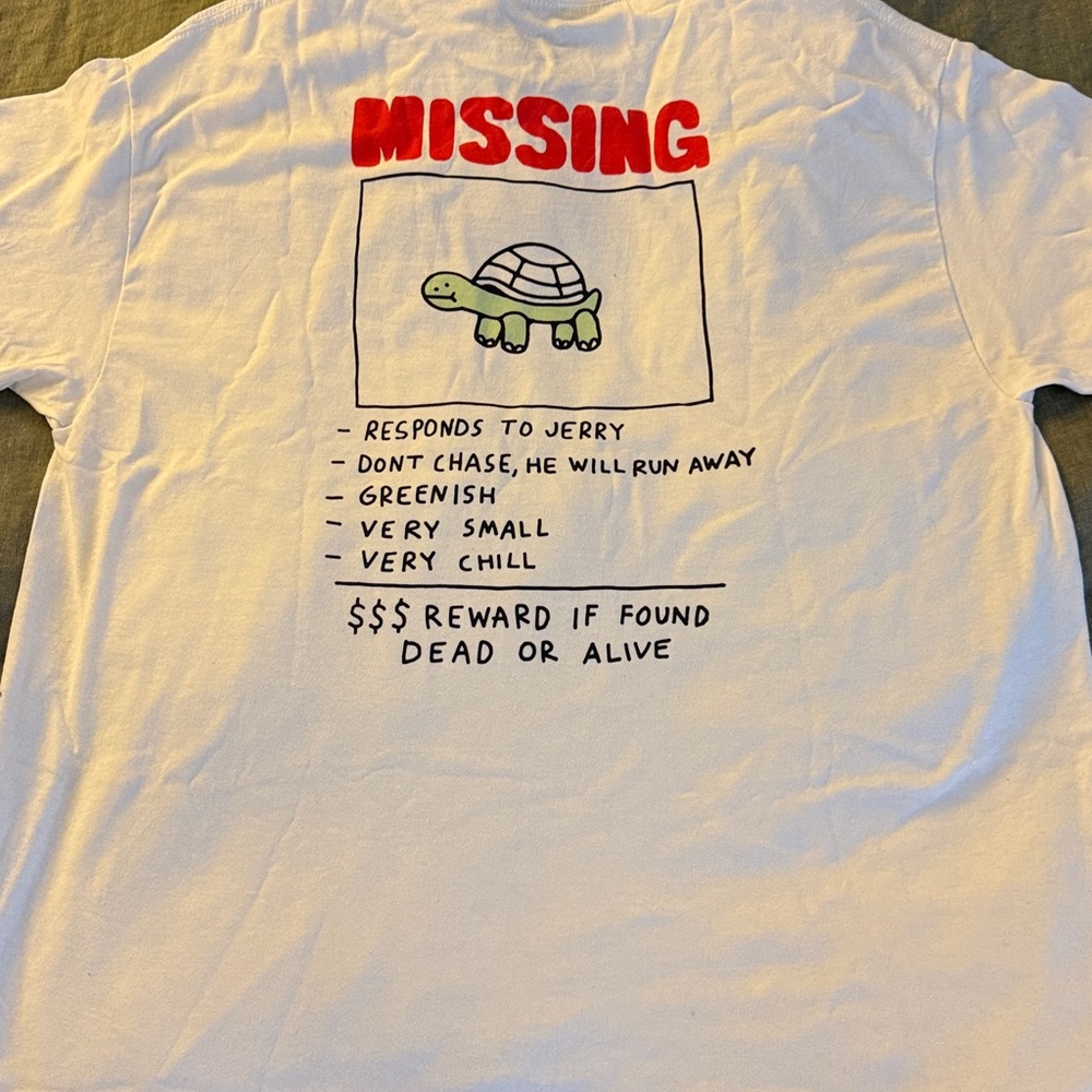 NWT ZUMIEZ missing Turtle Tshirt by ALab. XL - Picture 4 of 5
